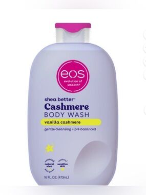 EOS SHEA BUTTER CASHMERE BODY WASH - VANILLA CASHMERE - NEW 16 oz